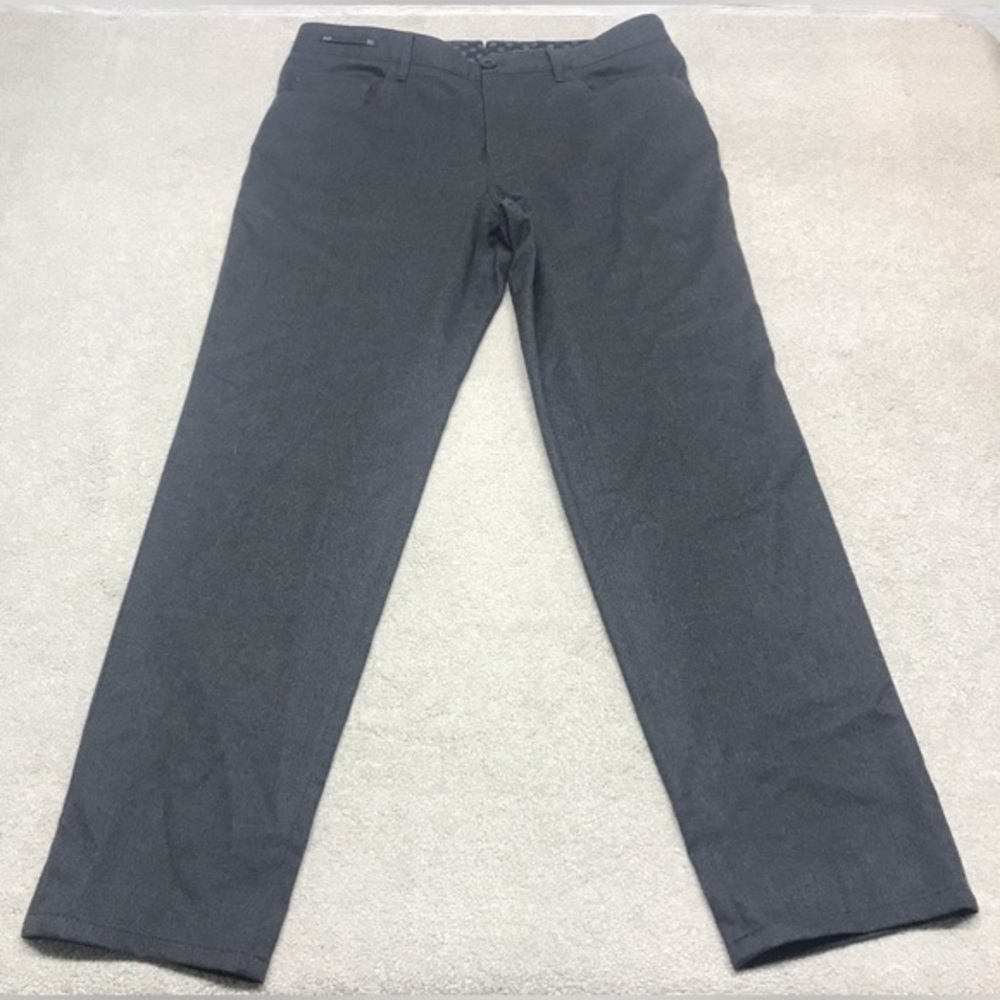 PT01 Mens Size 36 x 29 " Deluxe Comfort‎ " Charcoal Grey Slim Fit Wool Trousers